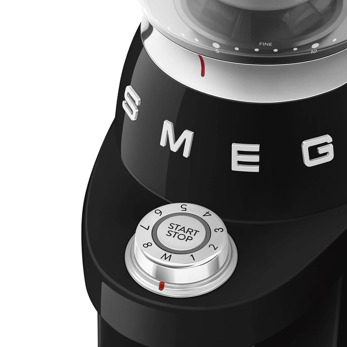 Smeg 50's retro style coffee grinder - black - 240g bean hopper - 50 grinding steps - CGF03BLAU