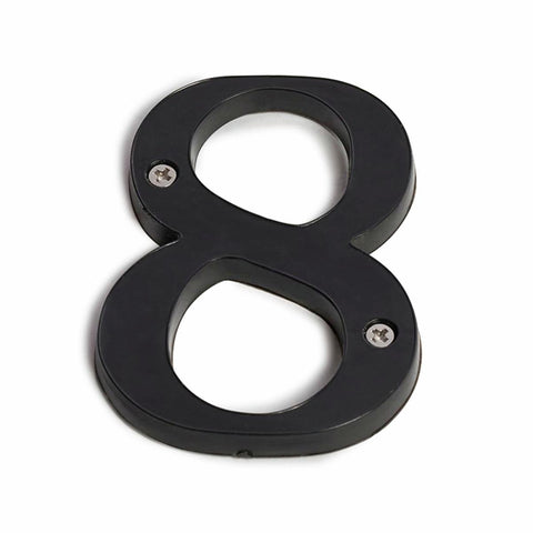 Sandleford House Number 8 - 85mm Black Plastic Numeral - SuperSaverAU - view 1