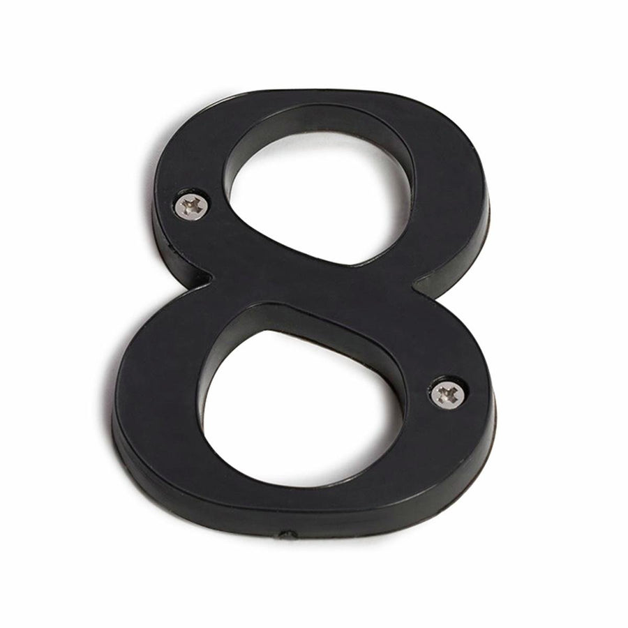Sandleford House Number 8 - 85mm Black Plastic Numeral - SuperSaverAU - view 1