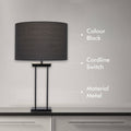 Verve Design Vera Metal Lamp Base - 180mm x 500mm - Polished Metallic Finish - SuperSaverAU - view 2