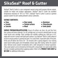 Sika SikaSeal Roof & Gutter Silicone Sealant 300ml, Black UV Resistant