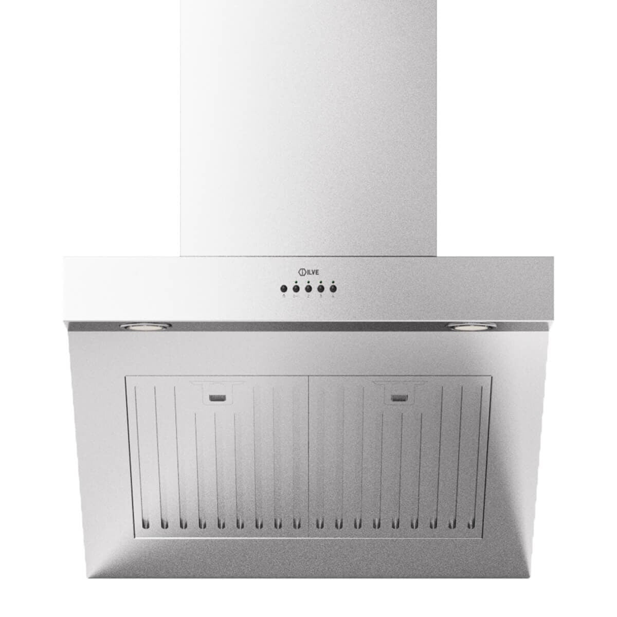ILVE 60cm wall mounted canopy rangehood - stainless steel, 4 speeds, touch and remote control - AGQ60SS