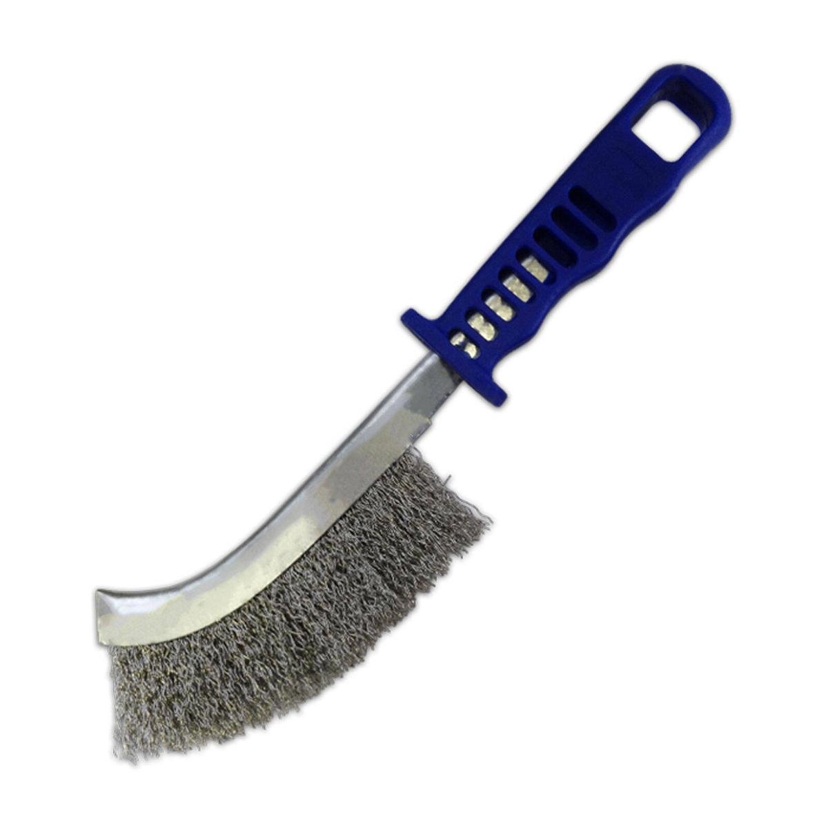Josco Scratch Brush Stainless Steel 70mm Green Handle Rust Removal - SuperSaverAU - view 1