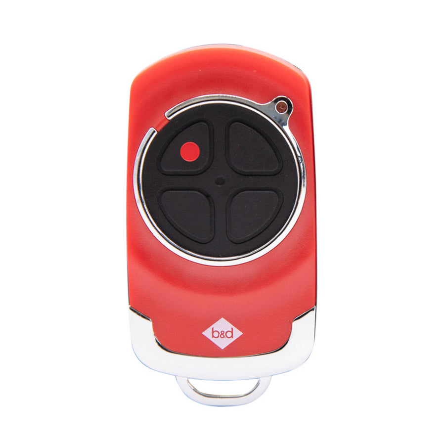 B&D Premium 4 Button Garage Door Remote Red CR2032 TB-7V1