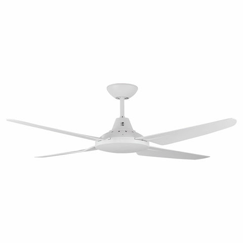 Mercator Claire Ceiling Fan - White, 88W AC Motor, 3-Speed Wall Controller - FC660134WH