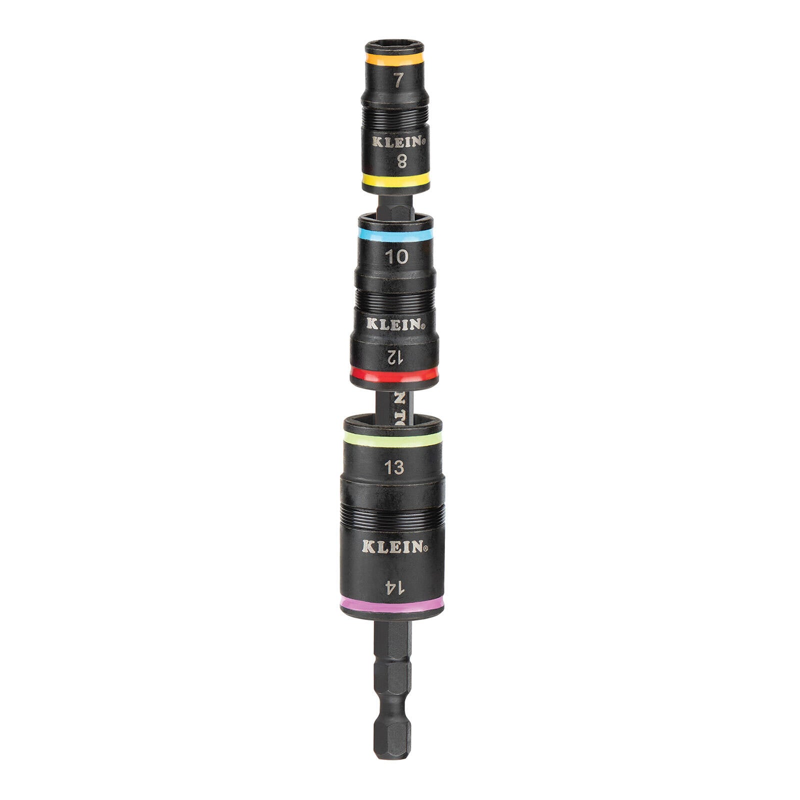 Klein Tools 6-in-1 Impact Rated Flip Socket Set, Steel Alloy, Metric 7-14mm