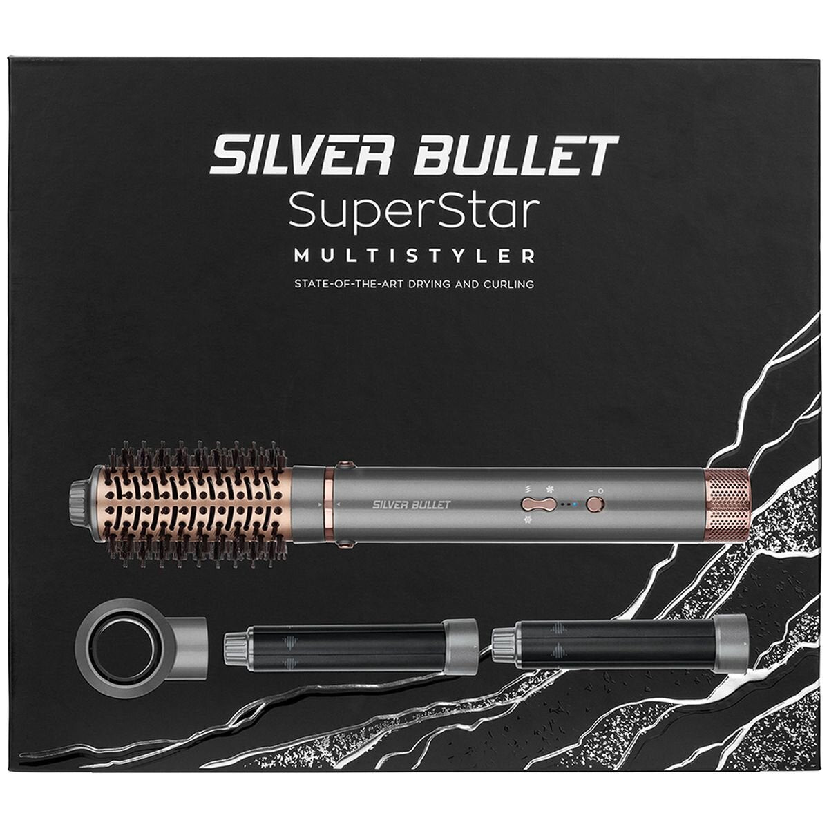 Silver Bullet Platinum SuperStar multistyler brush - 1200W motor, Coanda effect curling - 900505