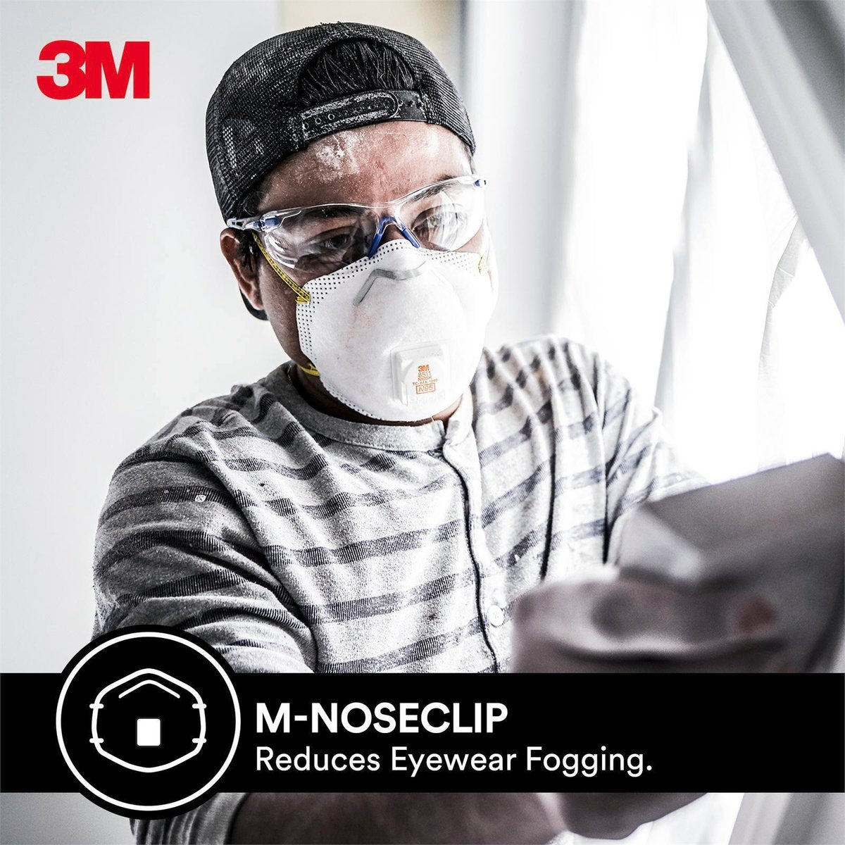 3M P2 Sanding and Fibreglass Respirators - 2 Pack - Polypropylene - Valved - SuperSaverAU - view 4