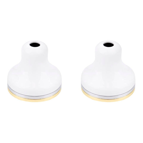 Shaw Mason Basin Flange - Pack of 2 - Brass - White Finish - SuperSaverAU - view 1