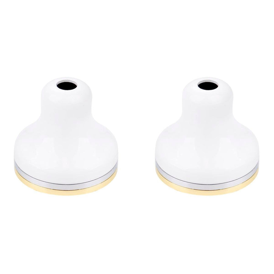 Shaw Mason Basin Flange - Pack of 2 - Brass - White Finish - SuperSaverAU - view 1