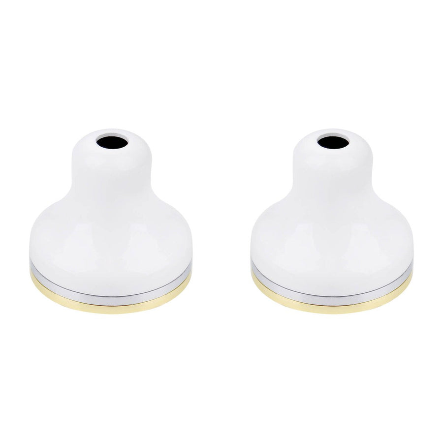 Shaw Mason White Brass Basin Flange - 96mm x 172mm - Durable & Leak-Proof - SuperSaverAU - view 1