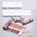 48-Hole Canvas Roll-Up Pencil Case - Fish Print, 58 x 20 cm - view 4