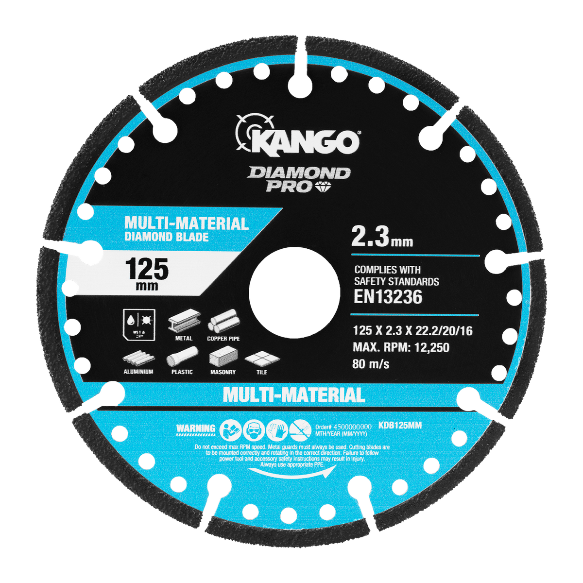 Kango 125mm Multi Material Diamond Blade - 1 Pack - Durable Cutting Tool - SuperSaverAU - view 3