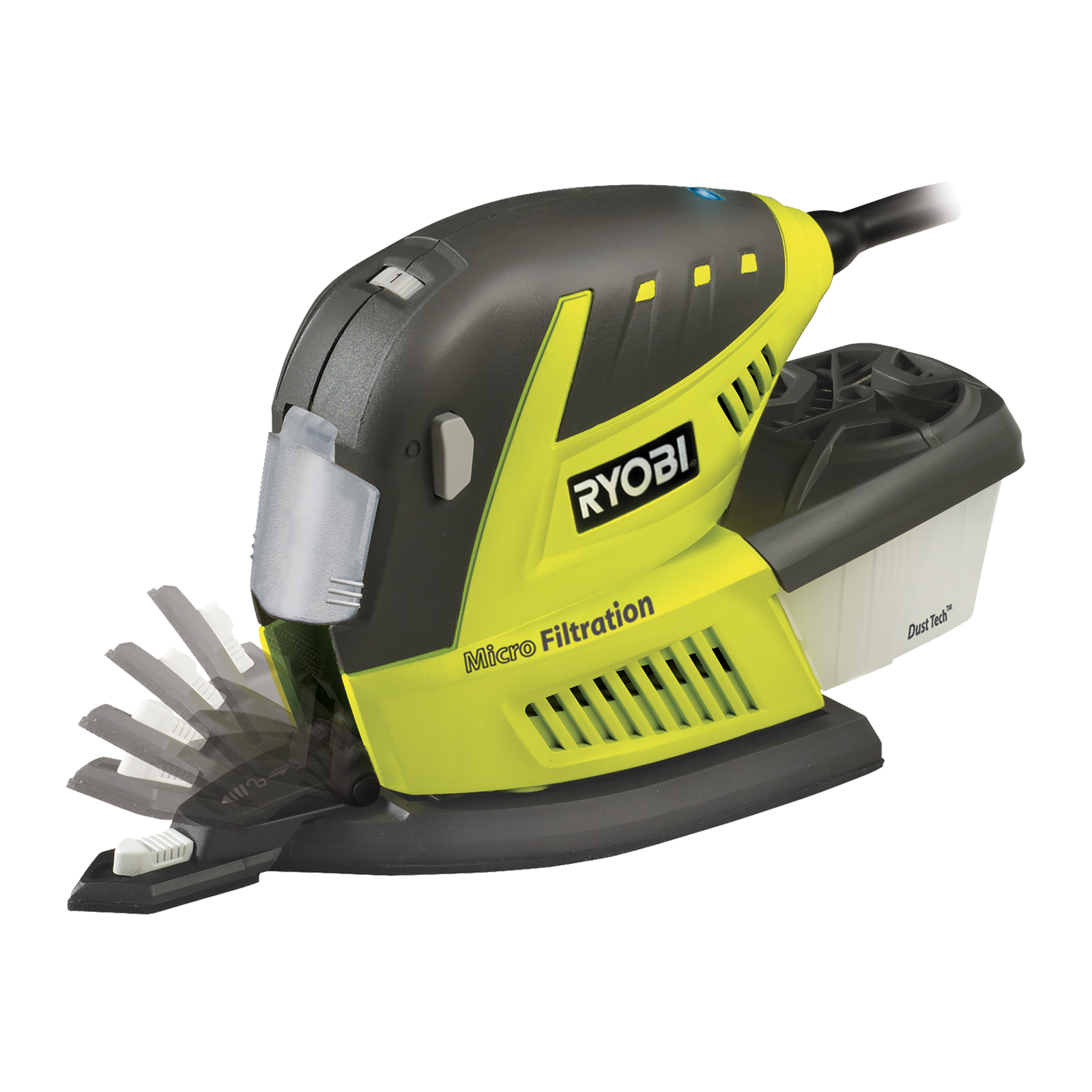 Ryobi 180W Multipad Sander Variable Speed with Dust Box RMS180-S
