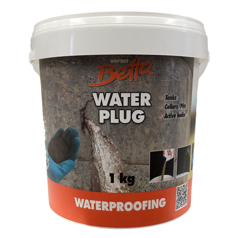 Gripset Betta Water Plug - 1kg - Powder - Rapid Setting Sealant - SuperSaverAU - view 1