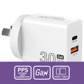Antsig 30W 2 Port USB GaN Wall Charger - Compact Design - Fast Charging - SuperSaverAU - view 2
