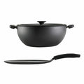 Tramontina 3 Piece Pre-Seasoned Cast Iron Deep Kadai And Flat Tawa Cookware Set — image 2