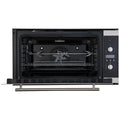 Brohn 90cm Built-In Electric Oven - 100L Net, Rotisserie, Triple Glazed, Stainless Steel - BRO9001
