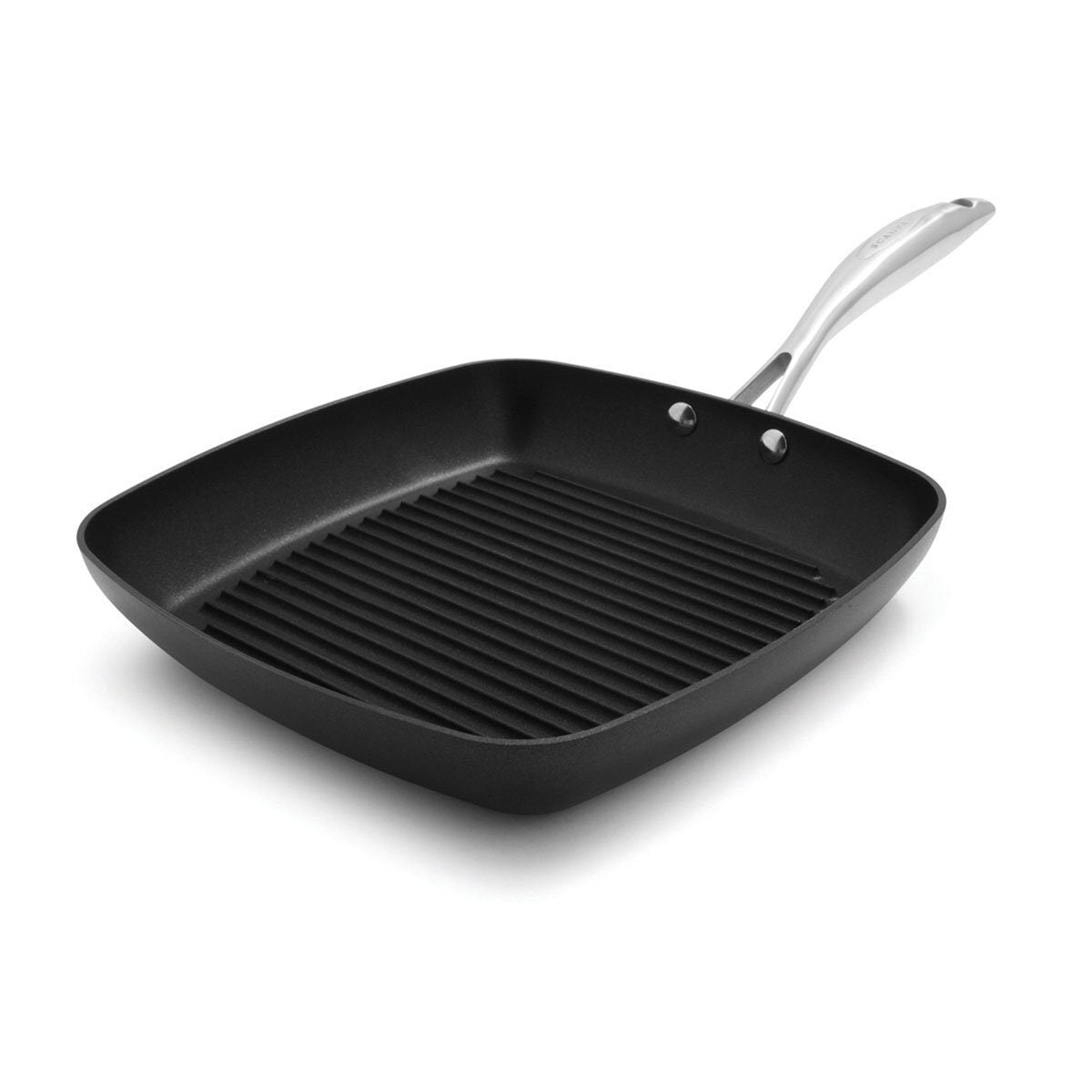 Scanpan Pro IQ 27cm square grill pan - Ceramic Titanium non-stick, black, induction compatible - 17615