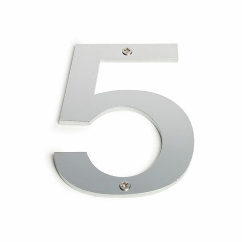 Sandleford Stainless Steel House Number 5 - 100mm - Brushed Finish - SuperSaverAU - view 1