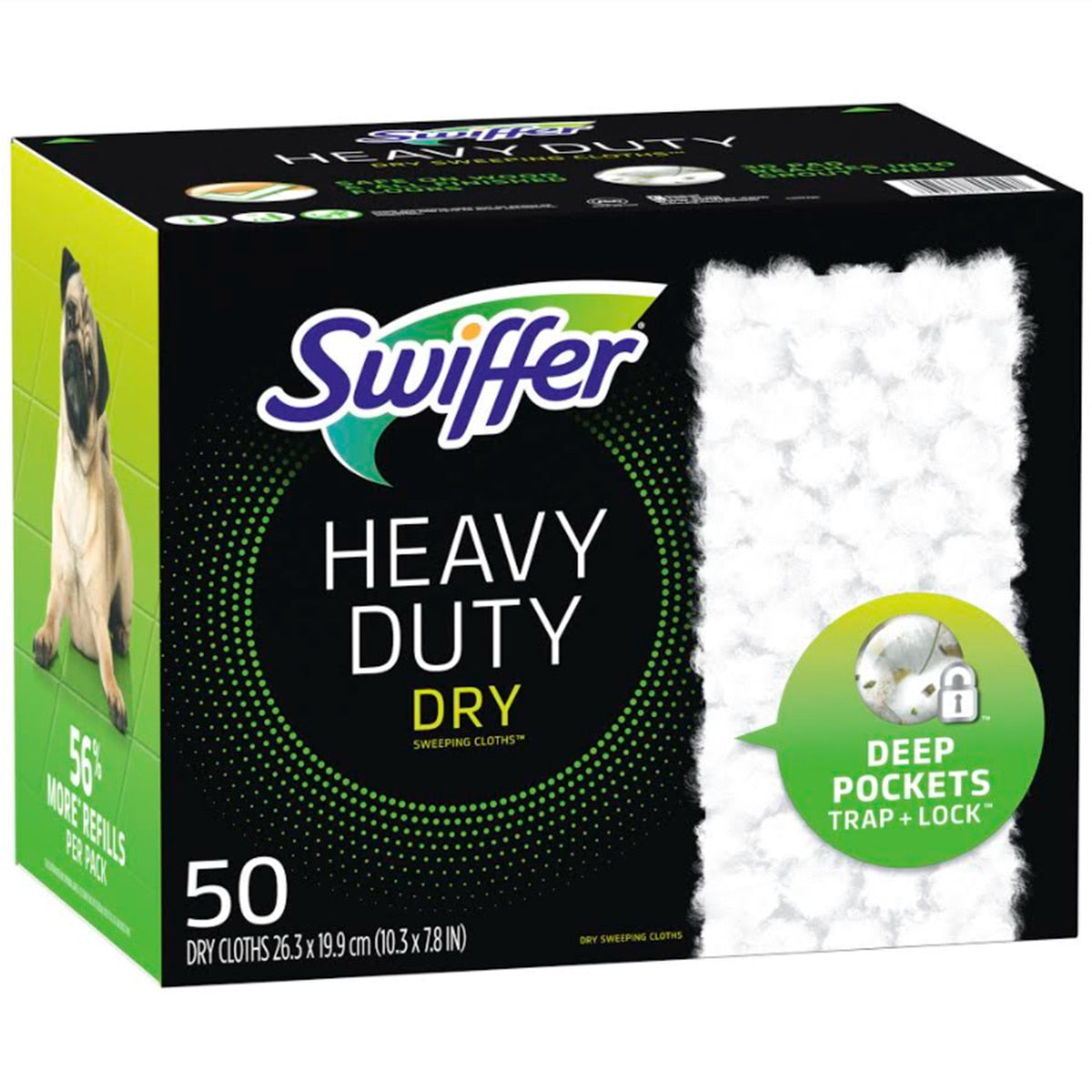 Swiffer Heavy Duty Dry Sweeping Cloths 50 Carton