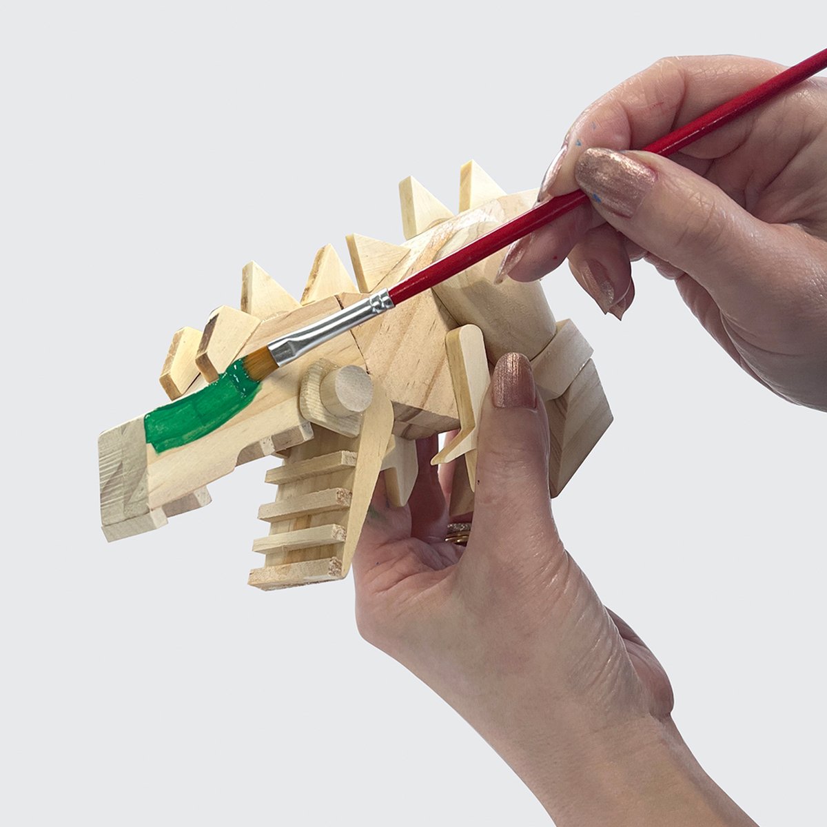Boyle Wood Craft Project Kit Dinosaur - 1 Pack - 225mm x 100mm - DIY Assembly - SuperSaverAU - view 3