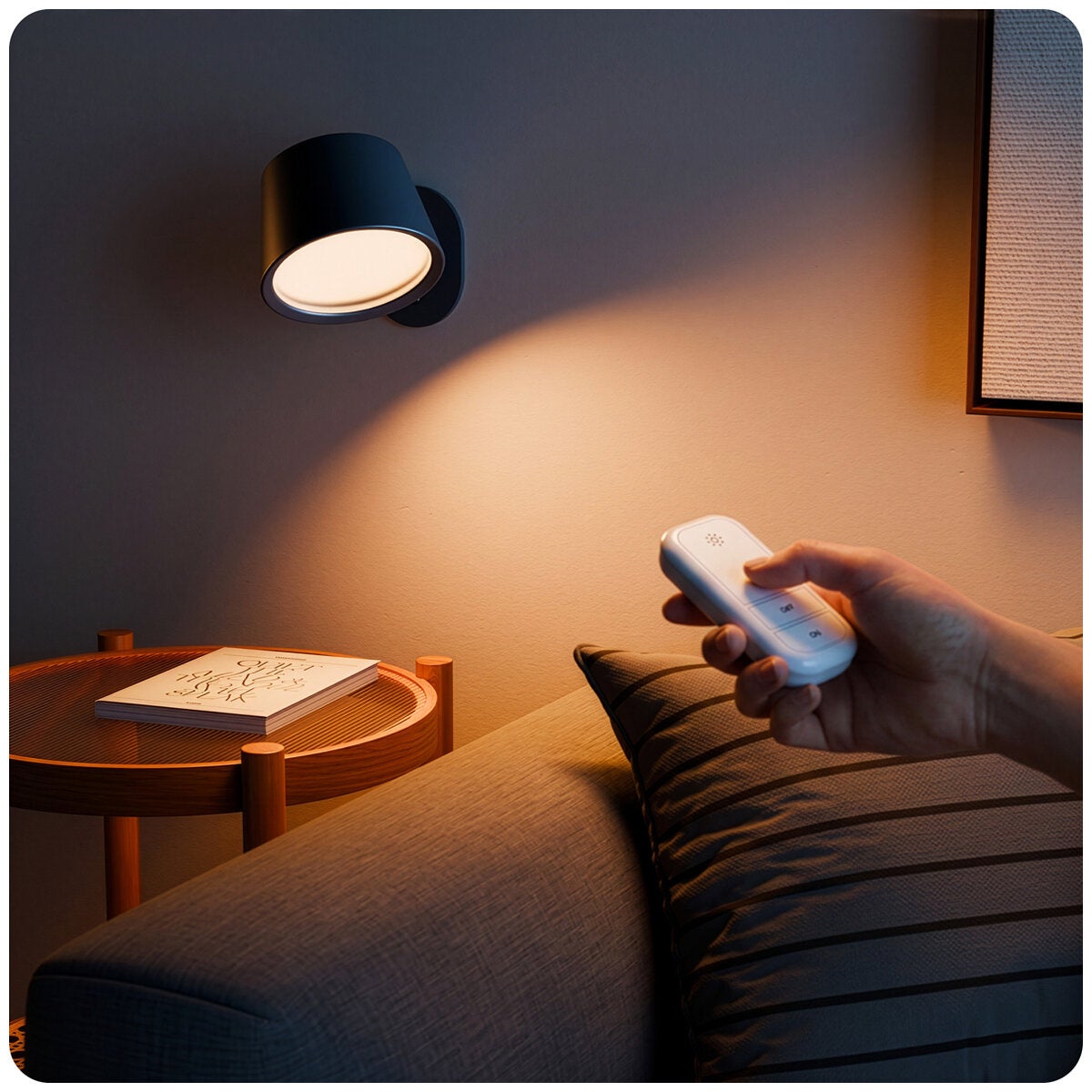 Globe 2 Pack Rechargeable LED Wall Light Dimmable 3000K With Remote — image 6