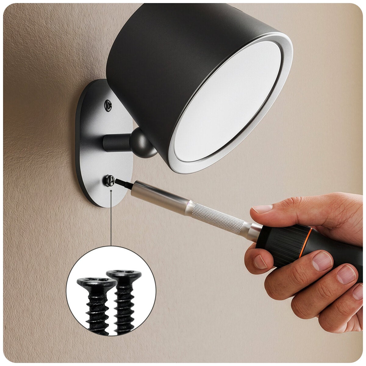 Globe 2 Pack Rechargeable LED Wall Light Dimmable 3000K With Remote — image 5