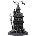 Musical Halloween Haunted House Decoration 445mm, Rotating Witch and Ghost — image 2