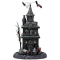 Musical Halloween Haunted House Decoration 445mm, Rotating Witch and Ghost