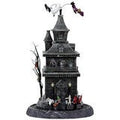 Musical Halloween Haunted House Decoration 445mm, Rotating Witch and Ghost — image 3