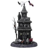 Musical Halloween Haunted House Decoration 445mm, Rotating Witch and Ghost — image 7