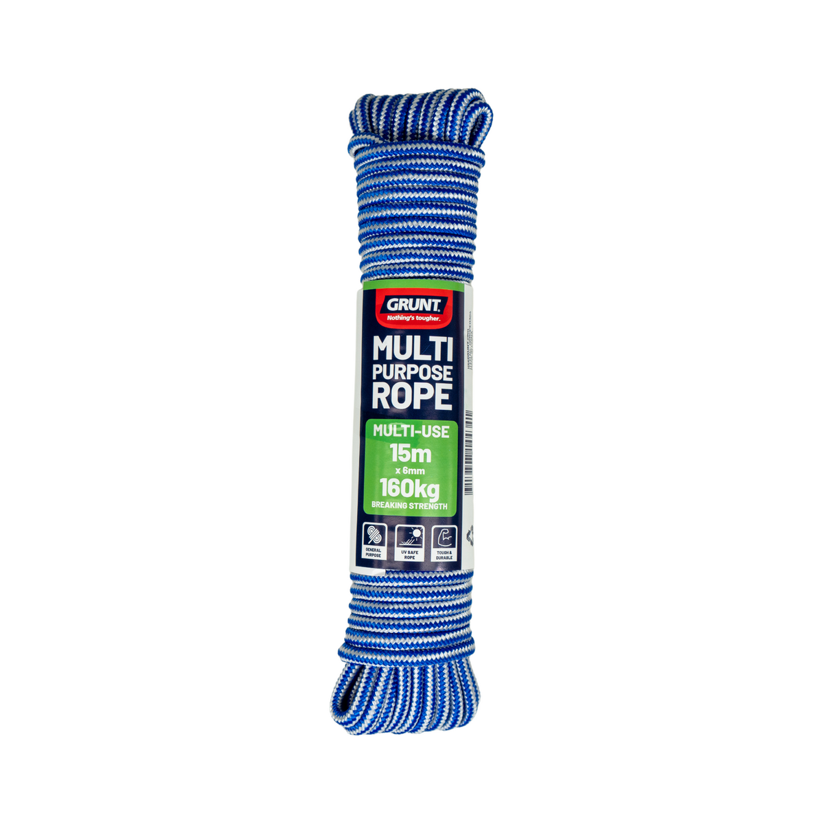 Grunt Multi Purpose Rope 6mm x 15m Polypropylene Tough Durable - SuperSaverAU - view 1