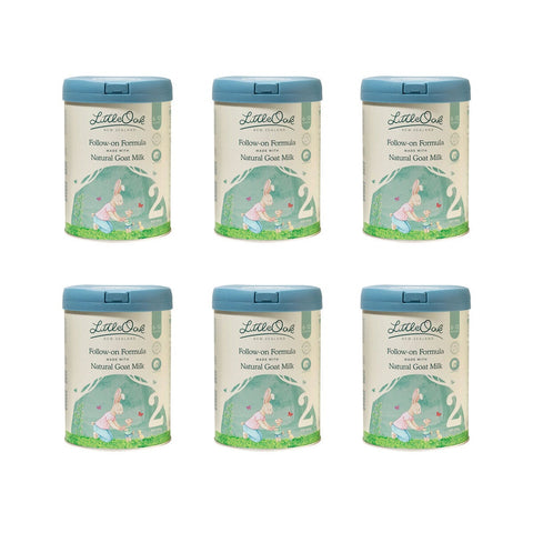 LittleOak Stage 2 Baby Formula Grass Fed Goat Milk 6 Pack 800g