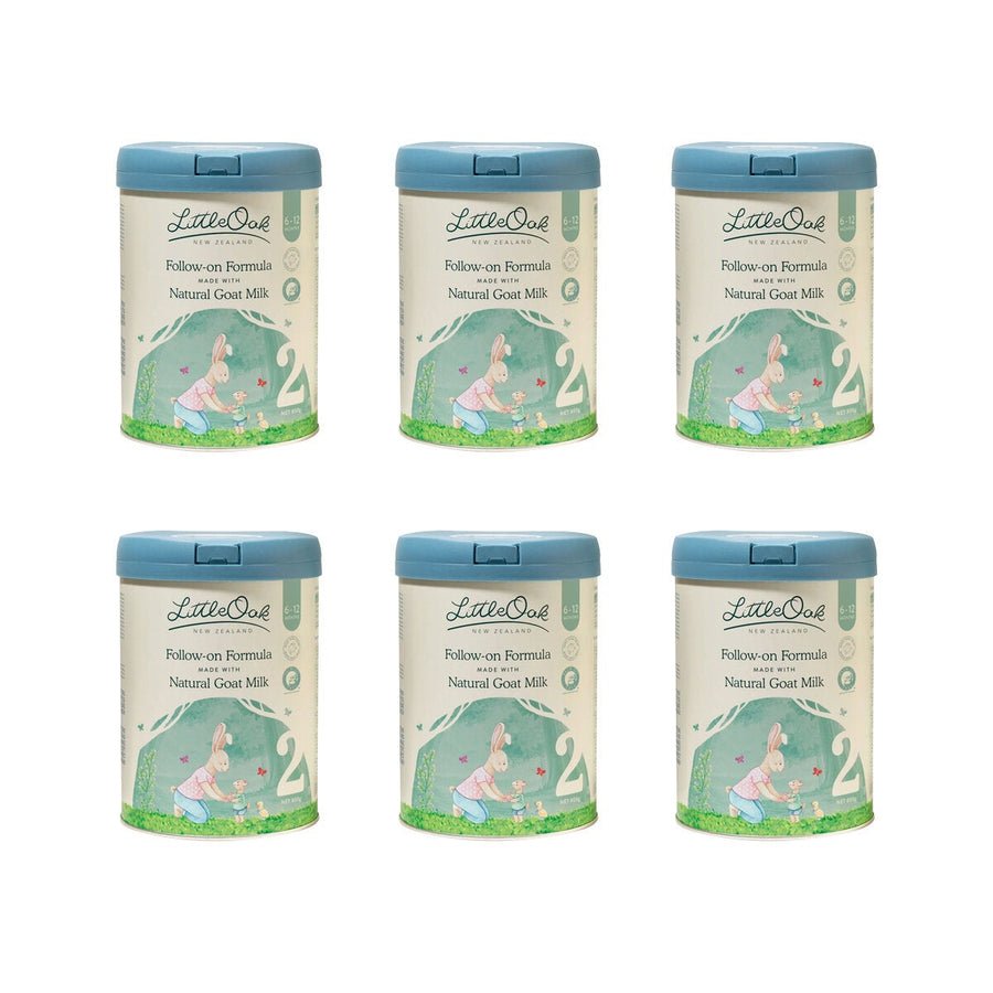 LittleOak Stage 2 Baby Formula Grass Fed Goat Milk 6 Pack 800g