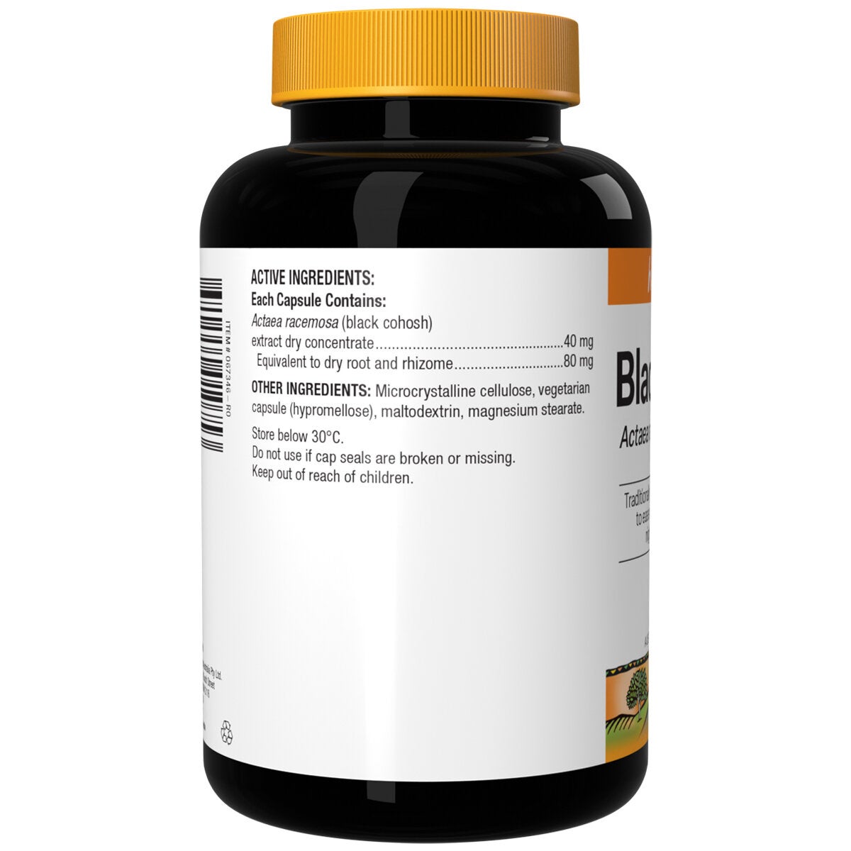 Holista Menopause Support Supplement Black Cohosh 210 Capsules 40mg Vegan — image 3