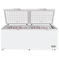 Eurotech 688L chest freezer - white, 3 star energy rating, split door design - ED-CF708WH