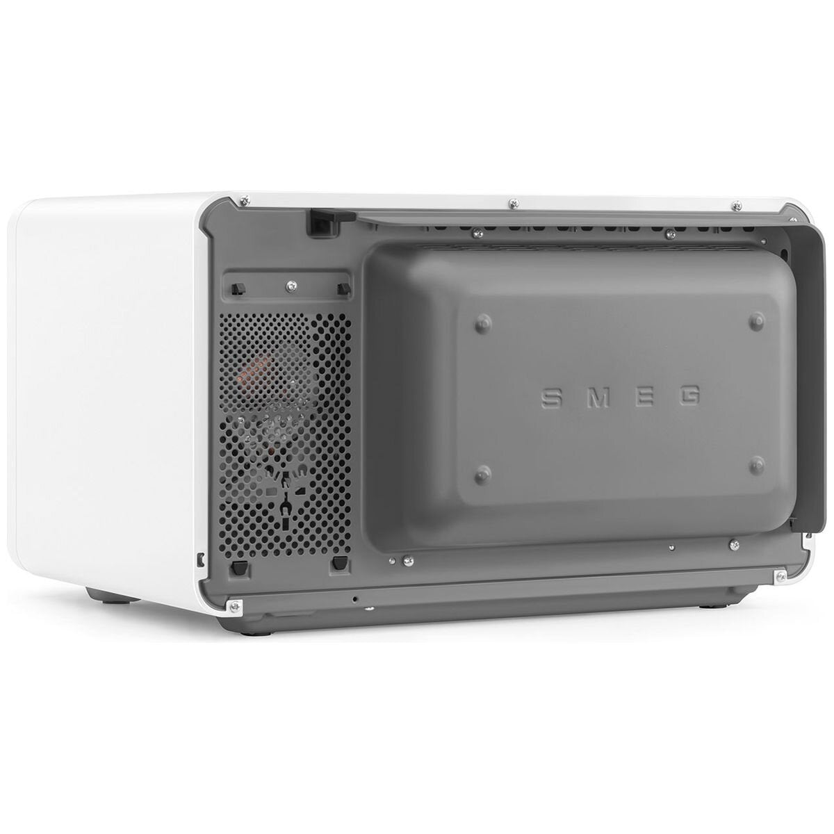 Smeg 27L Combi Microwave Oven 900W - Matte White - Air Fry - Soft Close Door - MOC02WHMAU