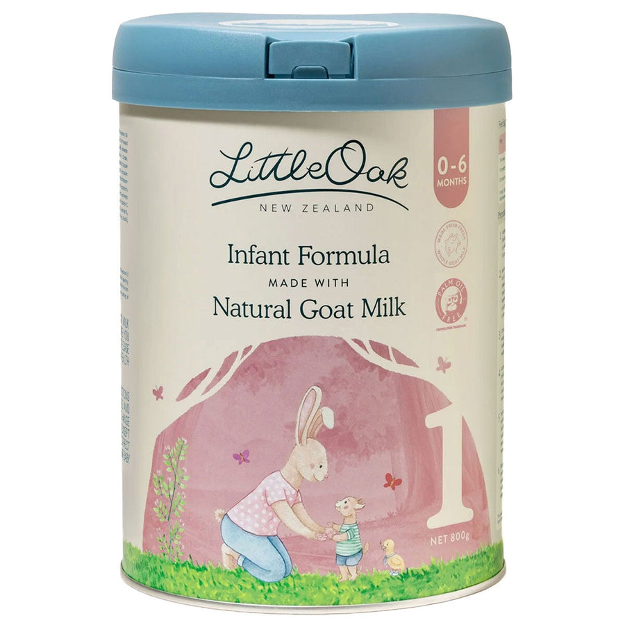 LittleOak Stage 1 Goat Milk Formula With Olive Oil 6 x 800g Natural