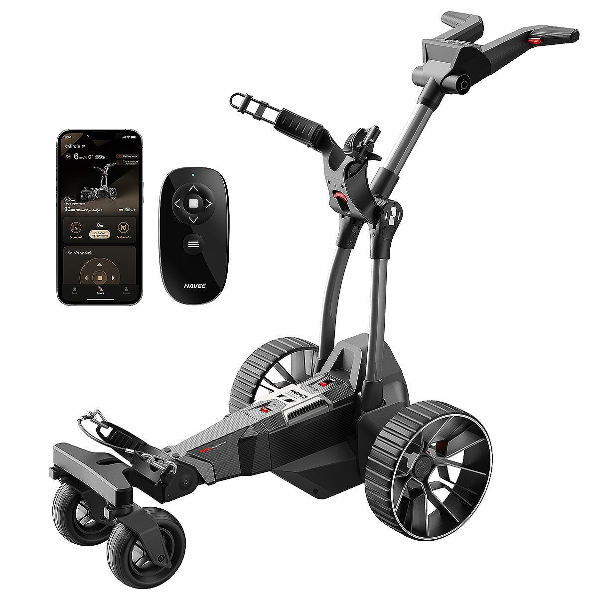 Navee Birdie 3 Remote Control Electric Golf Buggy Dual Rear Drive Motors — image 7