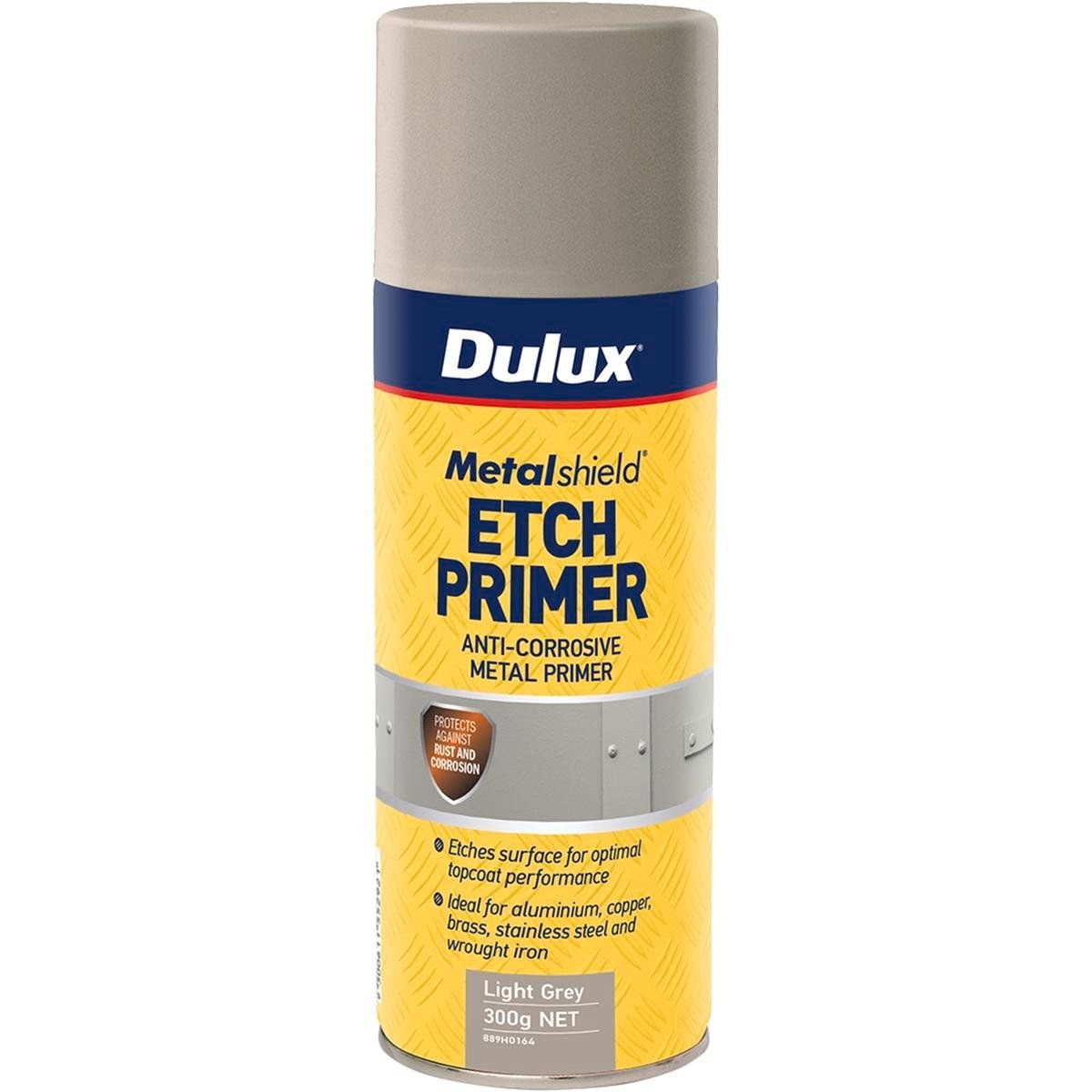 Dulux Metalshield Etch Primer Spraypak 300g Light Grey Anti-Corrosive - SuperSaverAU - view 1