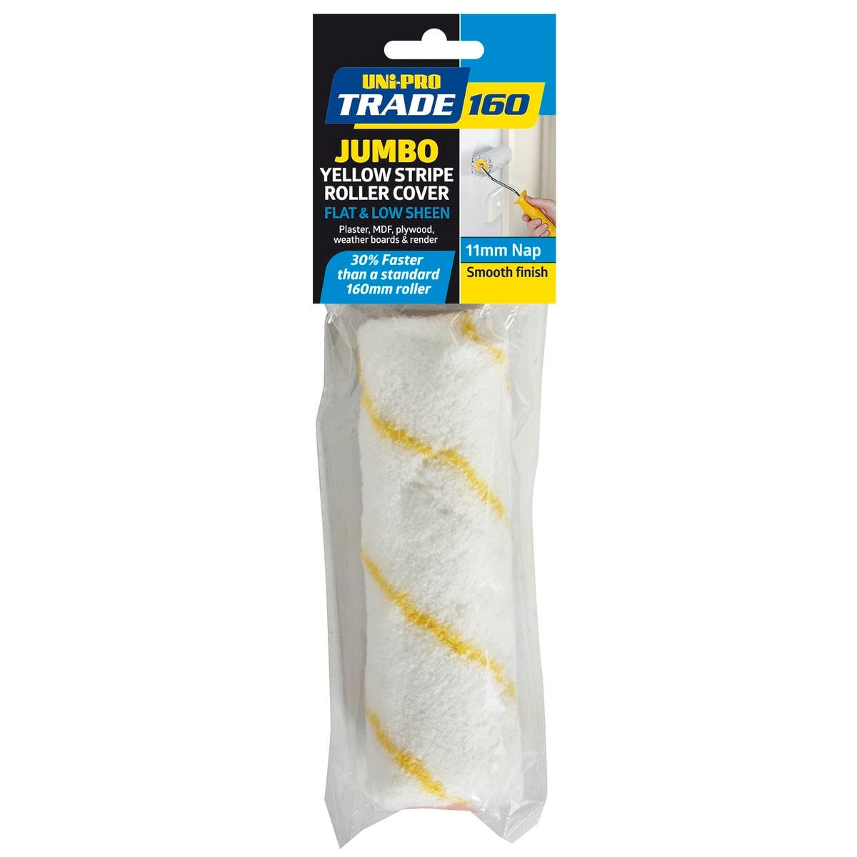 UNi-PRO Trade 160mm Jumbo Fabric Roller Cover 11mm Nap Easy Use - SuperSaverAU - view 1
