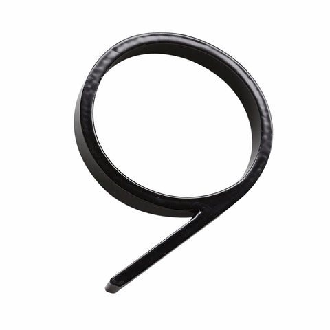 Sandleford 120mm Black Slimline House Number 9 - Steel - Weather Resistant - Modern Design - SuperSaverAU - view 1