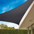 Coolaroo 5m Triangle Shade Sail - Graphite - HDPE - UV Protection - SuperSaverAU - view 2