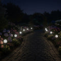 Click Crystal Solar LED Pathway Light Stainless Steel