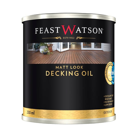 Feast Watson Merbau Matt Look Decking Oil 250ml Water Based Protection - SuperSaverAU - view 1