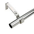 Pillar Adjustable Universal Curtain Rod Bracket - 25mm & 32mm - Brushed Chrome - 1 Pair - Easy Installation - SuperSaverAU - view 2
