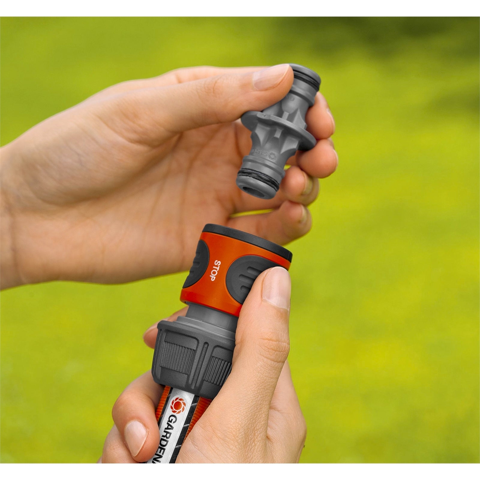 GARDENA 13mm Hose Coupling - High Grade Plastic, Quick Click, Outdoor