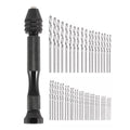 49 Piece Mini Hand Drill Set with Twist Drill Bits, 0.5mm to 3.0mm - view 2