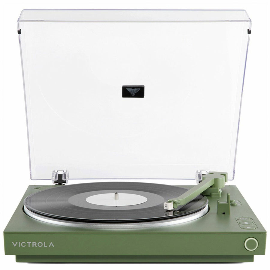 Victrola Green Automatic Record Player Bluetooth 5.1 Repeat VPT-800